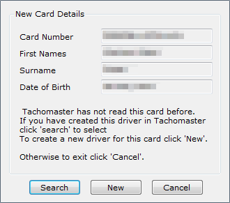 Tachomaster Client - New Card